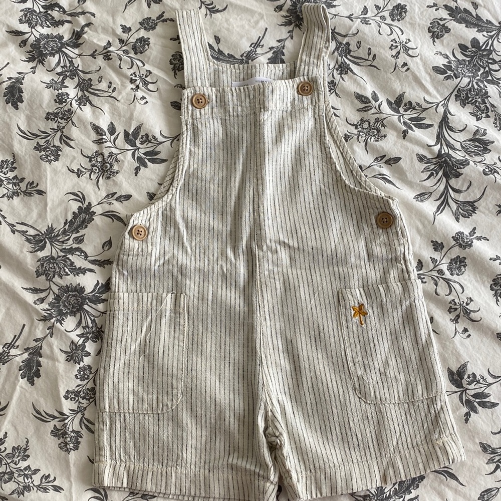 Overalls, zara, 18-24m, linen, pockets on the sides